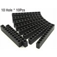 thumbnail image 4 of 10Pcs Plastic Black 10 Holes Hex Shank Screwdriver Bit Holder Tools Storage Case, 4 of 6
