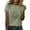 Green, variant on Womens Tshirts Happy Easter Cute Cartoon Bunny Printed Short Sleeve T Shirts Soft Loose Comfortable Shirt Tops Suitable For Dailywear