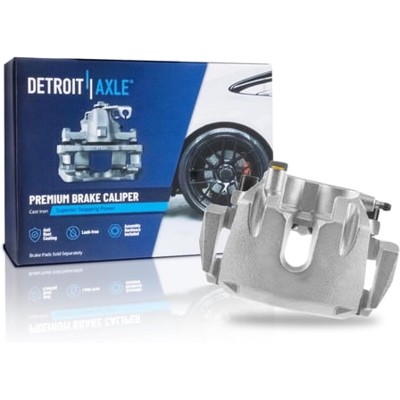 Detroit Axle - Front Right Brake Caliper for 2011-2017 Jeep Grand Cherokee, 2011-2018 Dodge Durango, Passenger Side Brake Caliper with Bracket 2012 2013 2014 2015 2016 Replacement