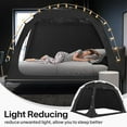 thumbnail image 3 of Twin Size Bed Tent Canopy - Blackout Privacy Sleeping Tent with Dual  for Adults Kids , Lightweight Portable Indoor Tent with Mesh Vent and Carry Bag, 3 of 7