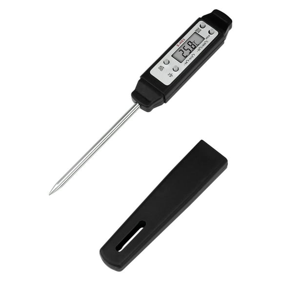 Digital Meat Thermometer, Instant Read Food Thermometer with Protective Case, Cooking Thermometer for Turkey, and Beef Black
