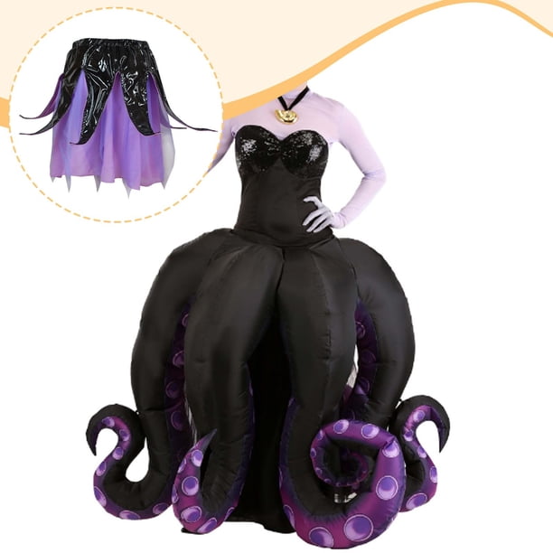Disfraz de pulpo para mujer, divertido disfraz de pulpo para Halloween, ideal para festivales y carnavales. L