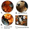 thumbnail image 3 of Designart "Kangaroo'S Baroque Ensemble" Animals Kangaroo Floater Framed Wall Art Living Room, 3 of 5