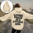 thumbnail image 2 of adviicd Hoodies for Womens Pullover Long Sleeve Graphic Fashion Hooded Sweatshirts (Beige, XXL), 2 of 7
