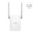 thumbnail image 1 of Enchufe de EE. UU. Repetidor Wifi 2 Antenas Amplificador de rango Wifi inalámbrico Amplificador de 300 Mbps Enrutador Amplificador de señal Wifi de pared Eigraketly DZ7752-02B, 1 of 2