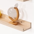thumbnail image 3 of 24 Inch Floating Shelves Natural Wood Set of 3, Wall Mount Picture Ledge Wooden Wall Shelf for Home Decoration Nursery Book Shelves for Bedroom, Living Room, Office, Kitchen, 3 Same Dimensions, 3 of 14