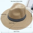 thumbnail image 3 of CAIXIA Crochet Ruffle Straw Hat for Women, Hand Woven Breathable Summer Cap, Lightweight Fashion Beach Outdoor Sun Headwear, 3 of 3