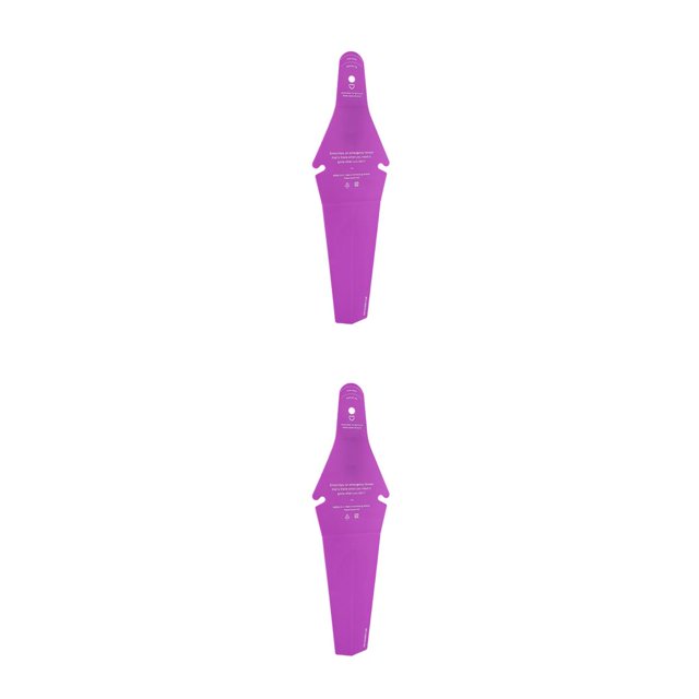 Sonducket Guardabarros de plástico para bicicleta, guardabarros trasero para bicicleta, suministros decorativos para ciclismo, color morado Violeta 2piezas Sonducket CBP155194