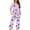 Purple#1, variant on Juesizh Pajamas for Women Set Plus Size Halloween Print Loungewear Casual Comfy Short Sleeve Capris Pajamas, S-3XL