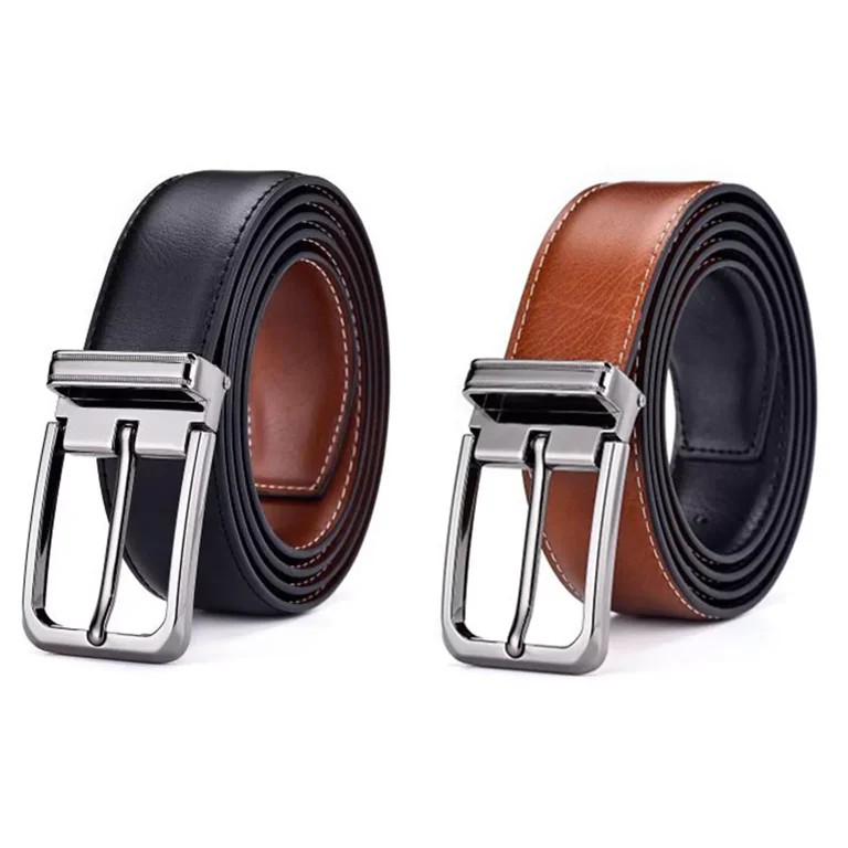 Mens Genuine Leather Belts Adjustable Casual Dress for Jeans  display picture 1
