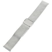 Tuseno Silver Stainless Steel Mesh Band T020301XX