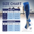 thumbnail image 3 of Compression Socks for Women & Men Circulation 20-30mmHg Knee high Plus Size Wide Calves is Best Support for Athletic Running Cycling, 3 of 5