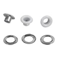thumbnail image 2 of Jewelry Accessories,100Sets 4mm Round Metal Eyelets Scrapbooking Card Hole Leather Craft Garment Accessory (White), 2 of 2