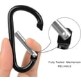 thumbnail image 3 of 10 Pieces - Carabiner - Metal carabiners - Aluminum - Colors Random - Lightweight package Carabiner - Carabiner - Carabiner - D-carabiner - Snap hook - For camping/hiking/travel - Carabiners, 3 of 6
