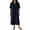 Navy, variant on Women's Shift Maxi Dress Solid V Neck Short Sleeve for Casual Mint Green M