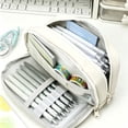 thumbnail image 4 of Leodye 1PCS Multifunctional Zipper Stationery Pouch Organizer Bag Lightweight Carry Pouch for Daily Home office Small Item Sorting -8.2x4.5x2.1in, 4 of 6