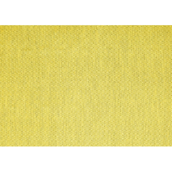 Ahgly Company Machine Washable Indoor Rectangle Abstract Yellow Contemporary Area Rugs, 5' x 8'