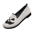 thumbnail image 3 of KEVCHE Halloween Pumpkin Shoes for Women, Knitted Slip-On Loafers with Cushioned Insole, Lightweight Casual Walking Shoes for Fall Party, Spooky Funny Footwear for Daily and Holiday Wear, 3 of 6