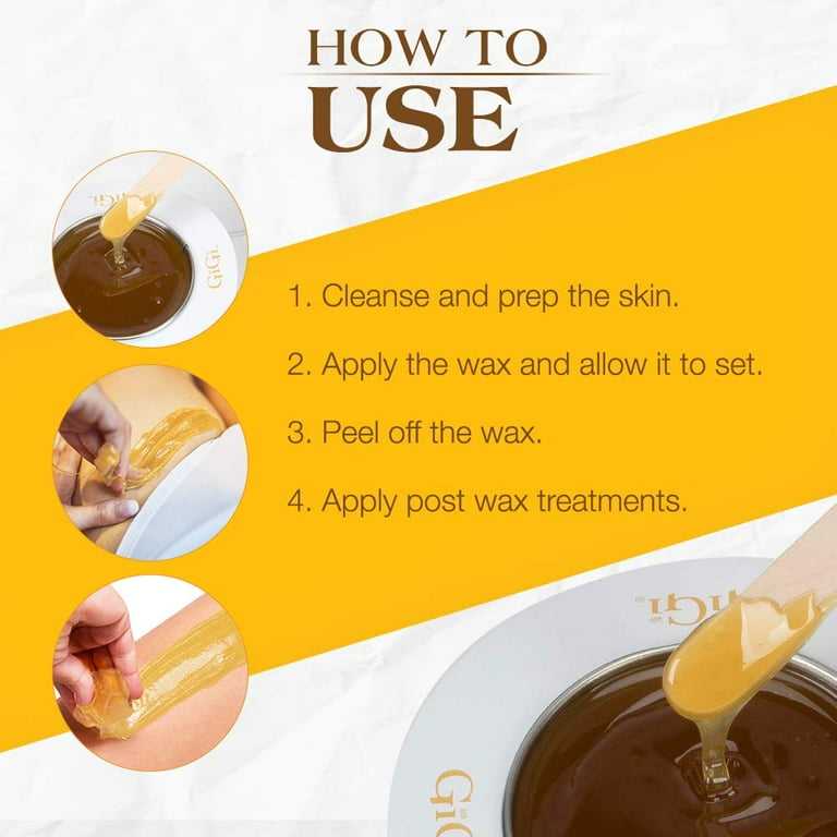 Gigi Professional Brazilian Body Hard Wax, Hair Removal for Bikini