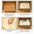 thumbnail image 4 of 6 Pcs Wood Pegboard Drawer Organizer with 48 Pegs Wood Peg Board System Peg Drawer Organizers for Kitchen Dishes Plate Pegboard Food Containers(17x5.91,Wood), 4 of 10