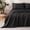 Black, variant on Sonive Striped Satin Jacquard Sheet Set Twin, 3 Pieces Luxury Silky Soft Bedding Set, Rose Pink