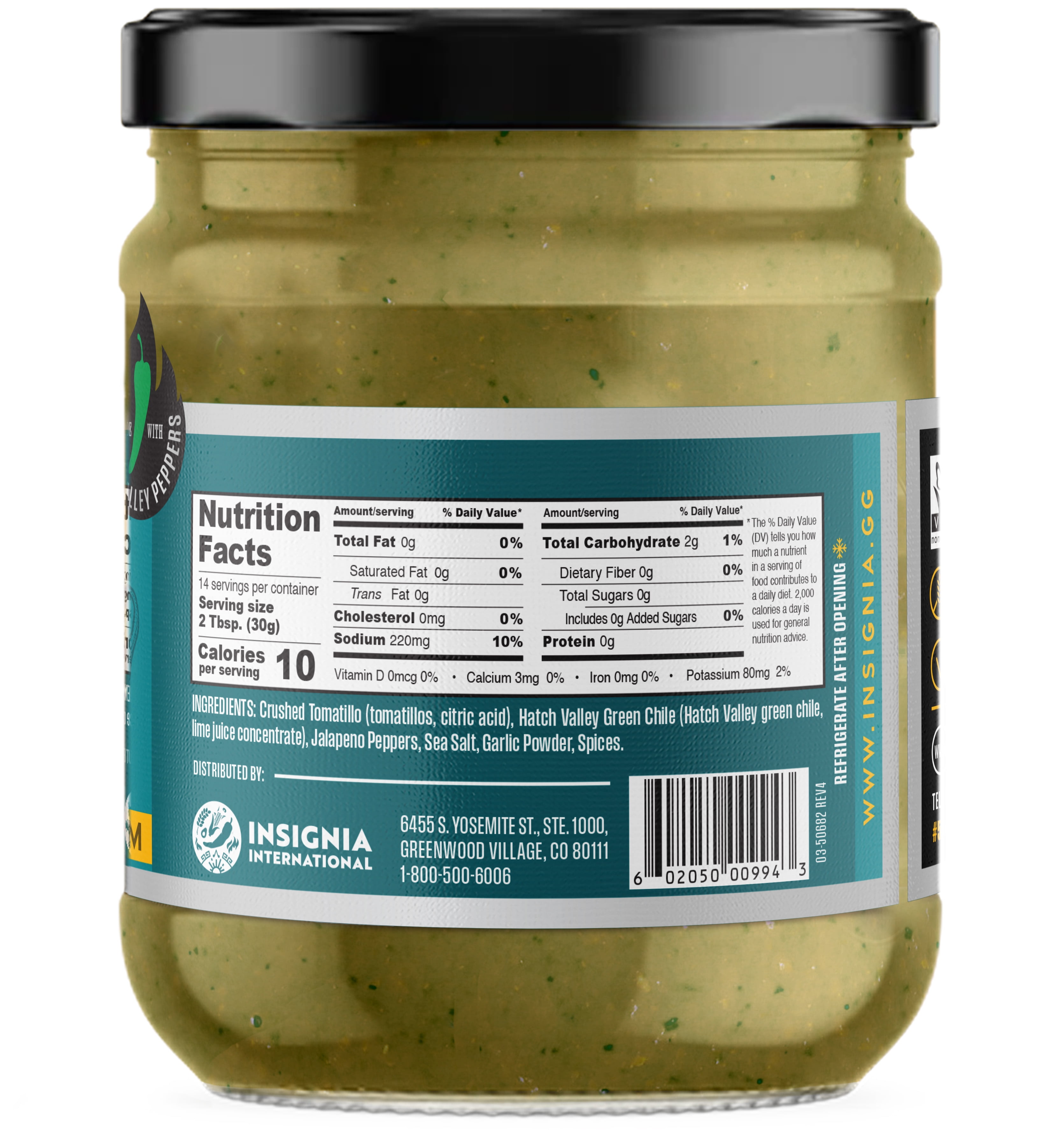 (6 pack) 505 Southwestern Tomatillo Salsa, Medium, 15 oz Jar – Salsa Verde for Chips, Tacos and Nachos