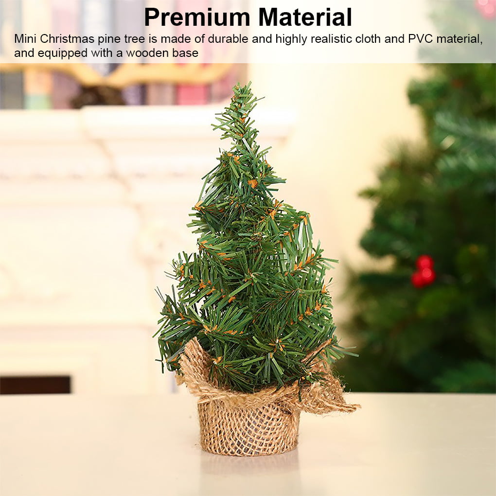 10PCS DIY Christmas Mini Trees Desktop Home Decor Christmas Decoration SU 