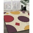 thumbnail image 2 of Ahgly Company Indoor Square Patterned Khaki Gold Area Rugs, 7' Square, 2 of 6