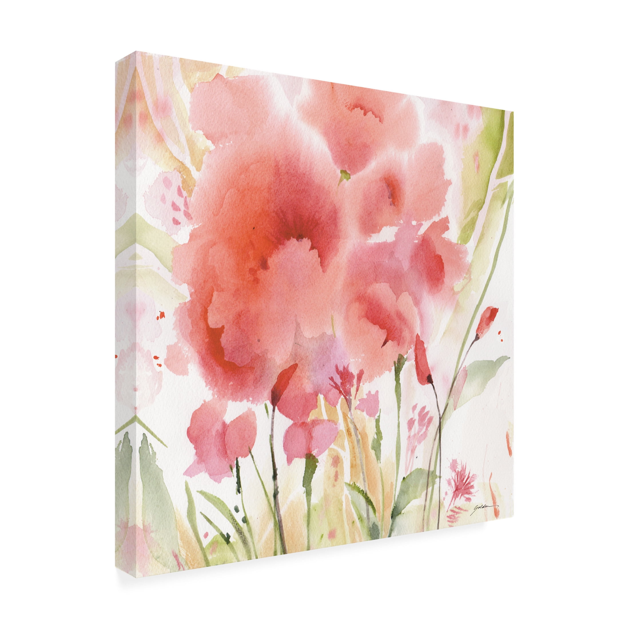 Canvas Wall Art - Sheila Golden 'Symphony' Wall Art for Living Room, Bedroom, or Office Décor by Trademark Fine Art - 35 x 35 Inches
