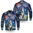 thumbnail image 3 of Happy New Year Alaskan Malamute Family Cheer Winter Midnight Firework All Over Print 3D Baseball Jacket Alaska Mal Dog Lovers Gifts Bomber Jacket Softball - 02025, 3 of 6