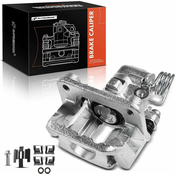 A-Premium Disc Brake Caliper Assembly with Bracket Compatible with Select Ford Models - For Mustang 1999-2001/2003-2004 - Rear Right Passenger Side