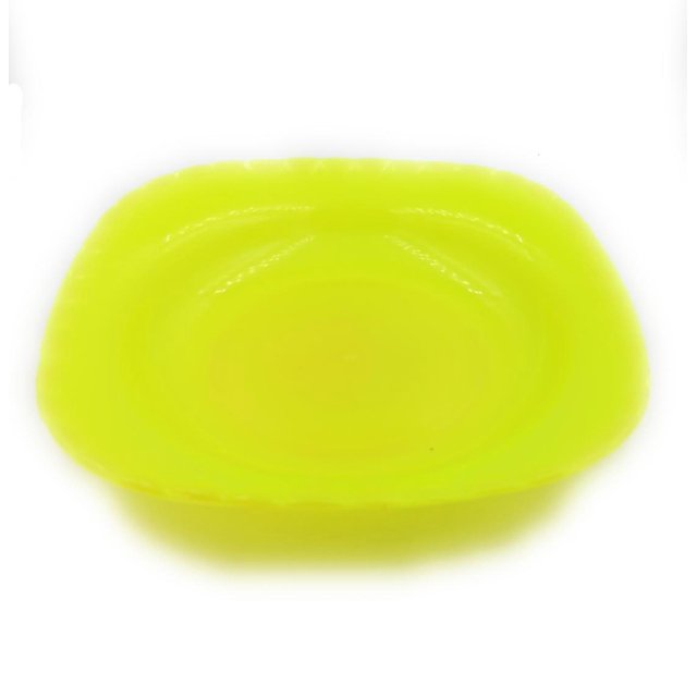 Platos Sopero Cuadrado GE Liso De Plastico Colores 20 X 3.5 Amarillo