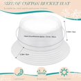 thumbnail image 2 of Sombrero de cubo Sombrero de pescador Sombrero de sol (negro, blanco, 2) TUNC Sencillez, 2 of 5