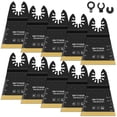 thumbnail image 1 of Oscillating Saw Blades - 10Pcs  Bi-Metal Titanium Coated  Multitool Blades  Sharp Wear-Resistant  Fast Cutting  with Gasket Adapters  for Wood Plastic Metal Cutting, 1 of 10