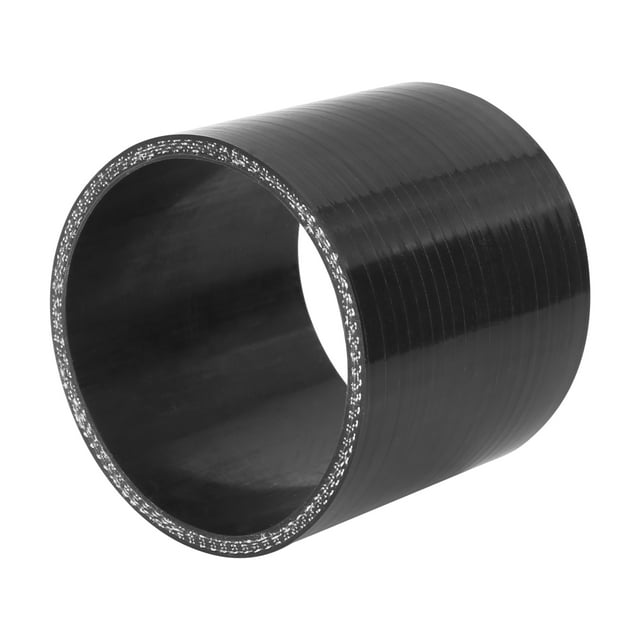 Unique Bargains 3' ID Car Black High Performance Straight Silicone Hose Coupler Intercooler Tube