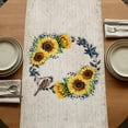 thumbnail image 5 of Table Runners 72 Inches Long Dress Scarves, Farmhouse Sunflowers Farmhouse Kitchen Table Runner, Coffee Tablerunners, Western Star Country Bird Pine Cone 16x72 Inch, 5 of 9
