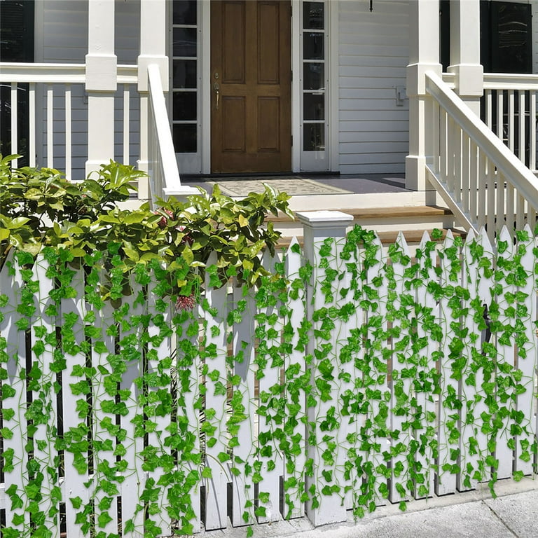6 Strands 42ft Fake Vines For Bedroom With Fake Leaves, Cute Artificial Ivy  Vines, Green Hanging Ivy Vines Greenery Garland Fake Plants For Room Photo