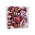 thumbnail image 1 of Advancent Juego de bolas colgantes con forma de corazón, decoraciones festivas, adornos, regalos pensativos, juego de bolas colgantes, Feliz Kits de decoración para fiestas vino tinto, 1 of 6