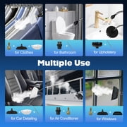 EZBY Steam Cleaner,Handheld Steam Cleaners for Home Use,9-Level Adjustable Handle,Portable Steamer for Cleaning with 18 pcs Accessories for Car Detailing, Kitchen, Bathroom, Tile