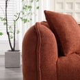thumbnail image 5 of PORKISS Oversized Bean Bag Chair with 2 Pillows, Giant Large Loveseat Bean Bag Chair Couch for Adults Teens, Chenille Fabric Sofa, Red Brown, 5 of 12
