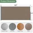 thumbnail image 5 of NAWAY 71'' x 138'' Retractable Side Awning, 280 GSM Retractable Folding Privacy Screen Waterproof & UV-Resistant Privacy Awning for Outdoor-Light Brown, 5 of 7