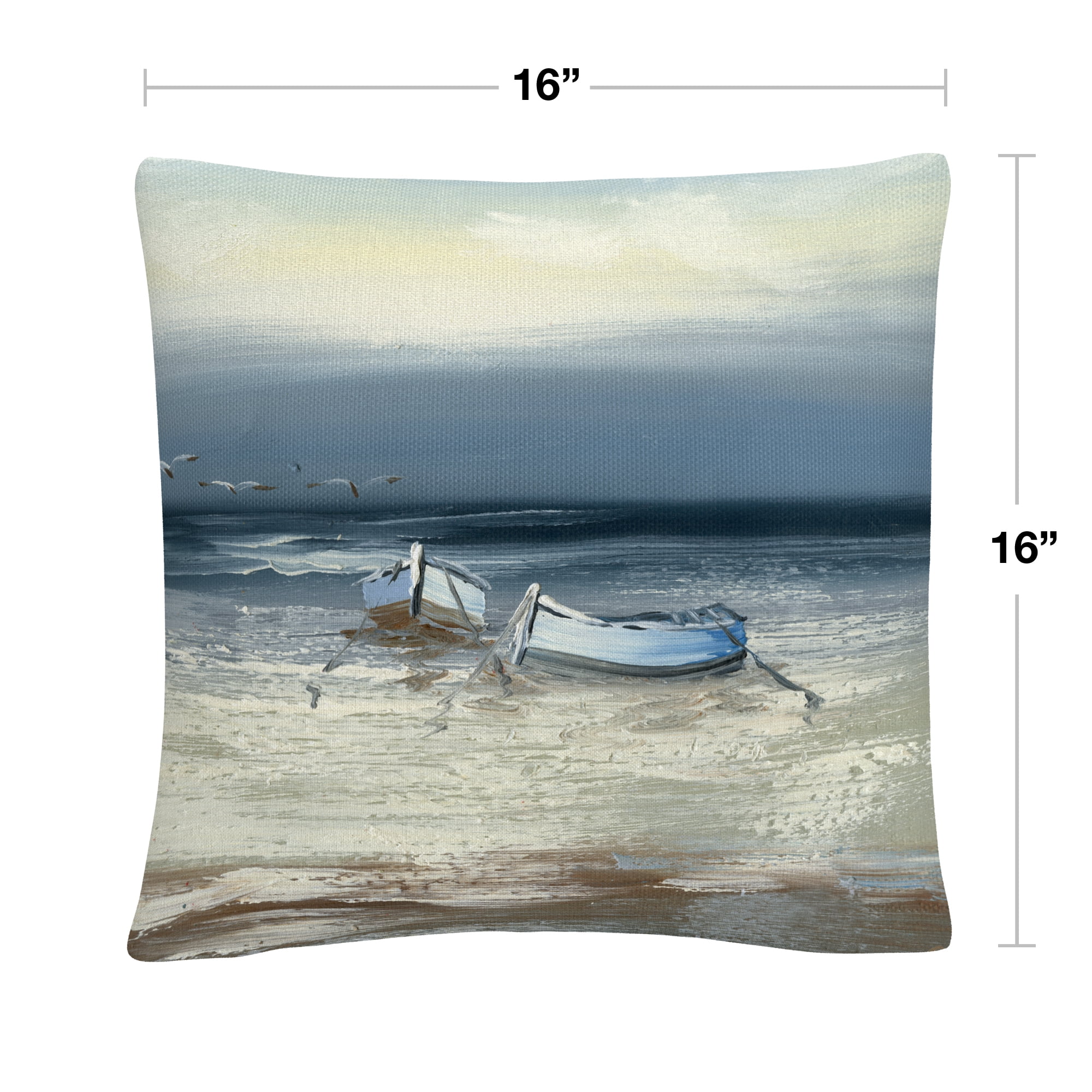 Rio 'Low Tide' 16 X 16 Decorative Throw Pillow