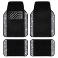thumbnail image 1 of Tapetes para piso de auto CAR PASS con brillo y diamantes, impermeables, 4 piezas, 1 of 9