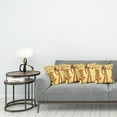 thumbnail image 3 of Ambesonne Ethnic Throw Pillow Cover 4 Pack, Egyptian Hieroglyph Myth, 24", Pale Yellow Marigold Red, 3 of 5