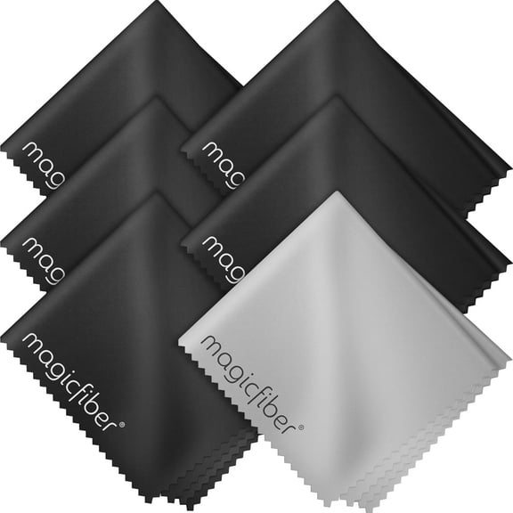Microfiber Cleaning Cloth, 6 Pack - Premium Cloth for Glasses, Lens, Screens & More