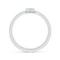 thumbnail image 2 of ANGARA Natural Diamond Solitaire Split Shank Ring in 14K White Gold for Women (Size-5x3mm| Color-G| Clarity-VS2) | April Birthstone, Anniversary, Jewelry Gift for Women | Natural Diamond Ring, 2 of 9