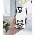 thumbnail image 5 of FINCIBO Soft Rubber Protector Cover Case for Apple iPhone 13 6.1" 2021 (NOT FIT Apple iPhone 13 mini 5.4" 2021/iPhone 13 Pro 6.1" 2021/iPhone 13 Pro Max 6.7" 2021), Raccoon, 5 of 5