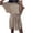 Khaki, variant on ZZwxWA Petite Summer Dresses for Women Mini Vacation Beach Dress Ruffle Sleeve 2025 Fit Cute with Belt Round Neck Womens Sundress