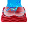 thumbnail image 1 of Esteras antifatiga para asiento de coche en forma de panal, cojín de asiento de hielo de silicona para silla de refrigeración física para aliviar la presión, 1 of 5