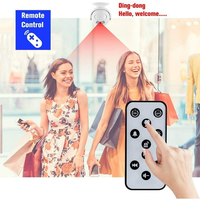 NineLeaf Motion Sensor Doorbell With Magnetic Chime, Wireless Infrared Home Security System, Door Chime Senosr, Battery Operated Door Chimes When Door